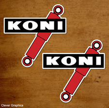 KONI Racing STICKERS x2 with