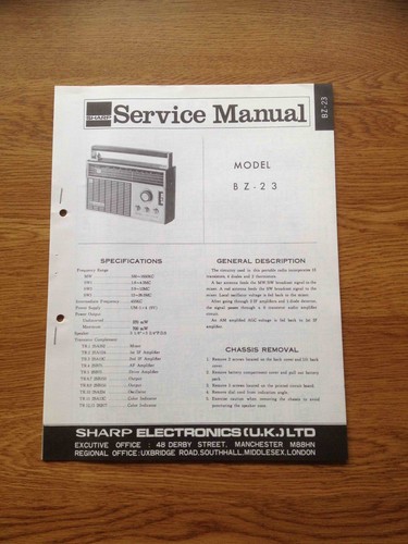 Sharp portable radio - sharp,