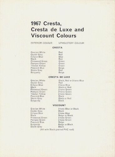 Vauxhall cresta viscount - cresta, pc