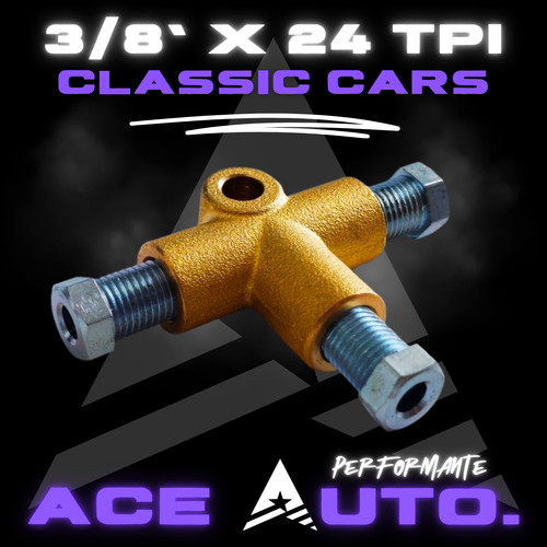 Way brass brake - 3, pipe