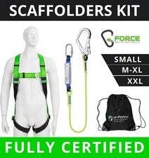 G Force Scaffolders Shock Absorbing Height Safety Fall Arrest Harness Kit