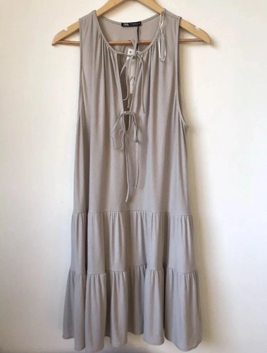 Zara floaty gathered dress - zara,