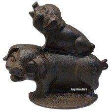 Pig Door Stop Piglet Heavy