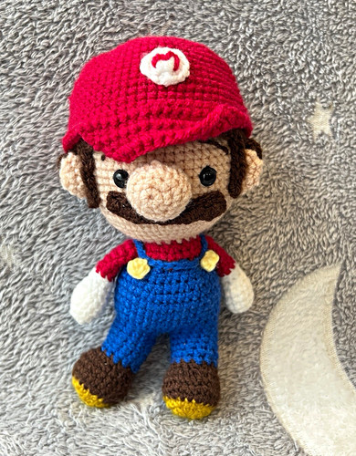 Handmade crochet mario - handmade, mini