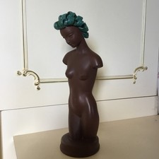 Goldscheider Art Deco 3/4 Length Female Nude 9736 /2 - Josef Lorenzl - 31cm