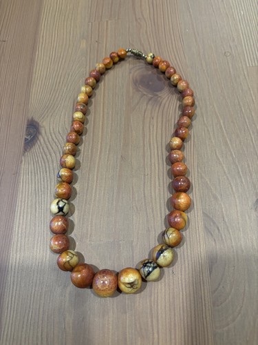 Apple coral necklace - apple,