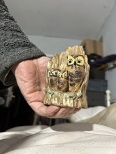 Pottery Family Of Owls In