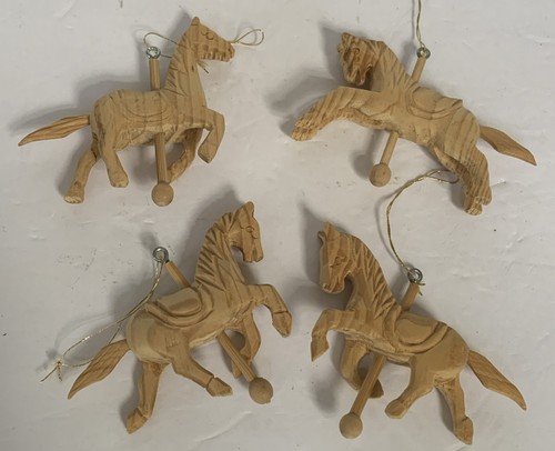 Hand carved wooden carousel - carved,