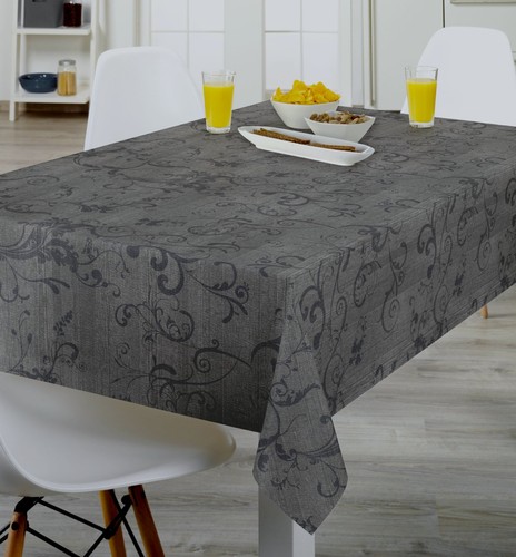 Charcoal black grey scroll - black,