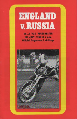 Belle vue speedway programme - belle,