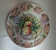 Decorative Fruit and Flower Pattern Plate Homeware Ornamental Decoration F304