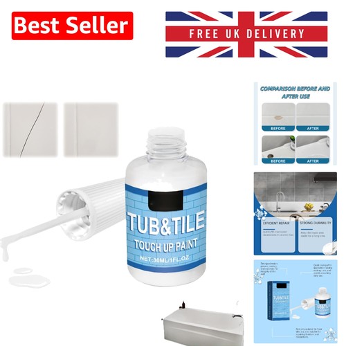 30ml white enamel tile paint - 30ml,