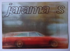 LAMBORGHINI JARAMA S orig 1973 Sales Brochure - I/UK/F/D