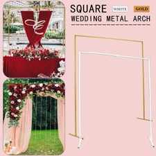Wedding Stand Flower Rack Arch Iron Party Door Garden Metal Prop Decor 2X2M UK