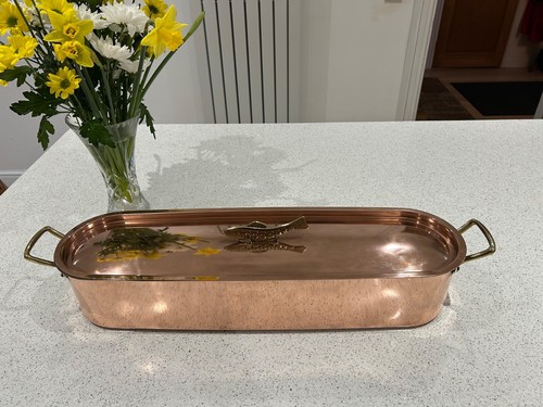Vintage copper brass fish - vintage,