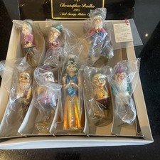 Christopher Radko Ornament Set, 1995, "And Snowy Makes Eight", 5155of 15,000