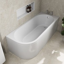 Shaped shower bath - shaped,