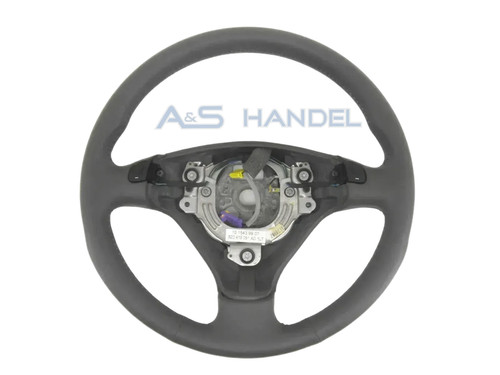 Leather steering wheel with