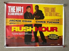 Rush Hour  ORIGINAL UK Cinema Quad FILM POSTER  100cm x 76cm