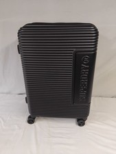 Superdry Black/Black Medium 66.5cm suitcase - 4 wheels; orange highlights