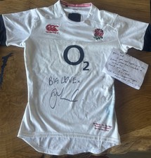 Joe Marler Worn And Signed  England Rugby  Shirt Against Scotland 08/02/2014