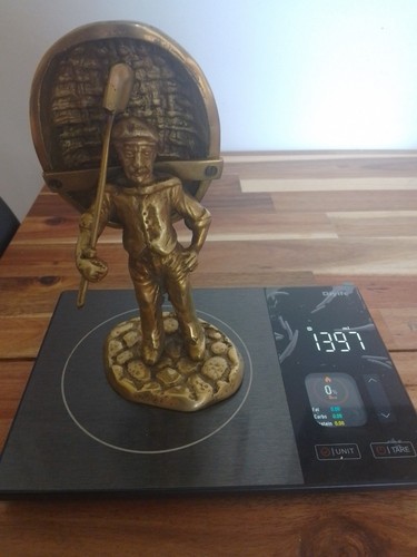 Vintage solid brass man - solid,