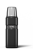Thermos 470ml Stainless Steel Gun Metal Grey Hot Cold Flip Lid Travel Flask