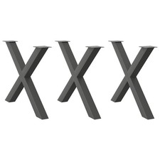 Dining Table Legs X-Shaped