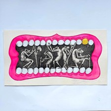 🦷 Sweet Toof Phlegm Toof Harvest Art Print Signed #/90 Embossed Painted Etching