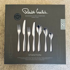 Robert Welch STANTON Bright, 56 Piece Cutlery Set - Damaged Box discounted.