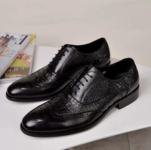 Mens leather brogues - brogues, smart