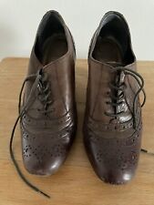 Womens Shoes Size 4 CLARKS Brown  Real Leather Lace Up Brogues Ladies Shoes