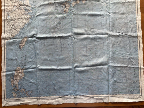 Wwii 1945 silk escape map - wwii,