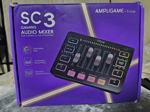 Fifine gaming audio mixer with - mixer,