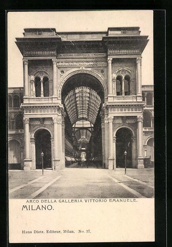 Postcard milano arco della - arco,