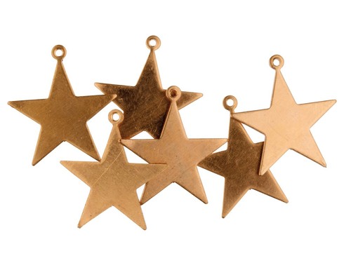Copper blanks small star - copper,