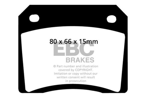 Ebc greenstuff rear brake pads - ebc,