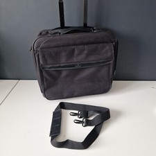 Samsonite Laptop Bag Suitcase On Wheels With Retractable Handle - Black - Used