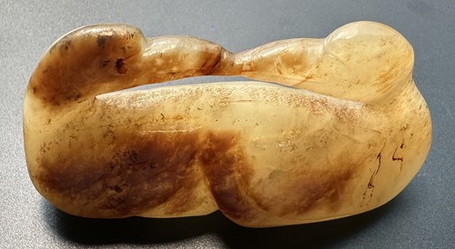 Antique chinese jade double - antique,