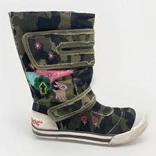 Ikonic Vintage 00s Rocket Dog Bambi Boots UK Size 5 EU 38 Whimsy Goth camouflage