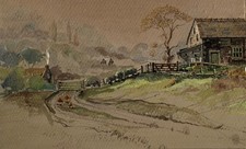 VINTAGE WATERCOLOUR PAINTING