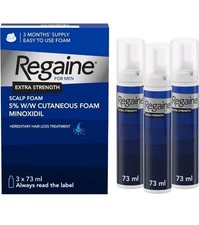 Regaine For Men Extra Strength Foam - Scientifically Proven To Help Stop 3x73ml