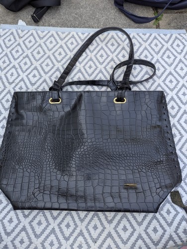 Bulaggi black faux croc - black,