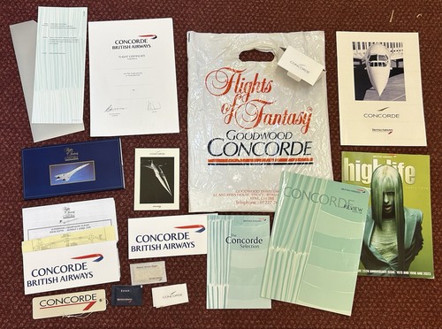 Vintage concorde memorabilia - concorde,