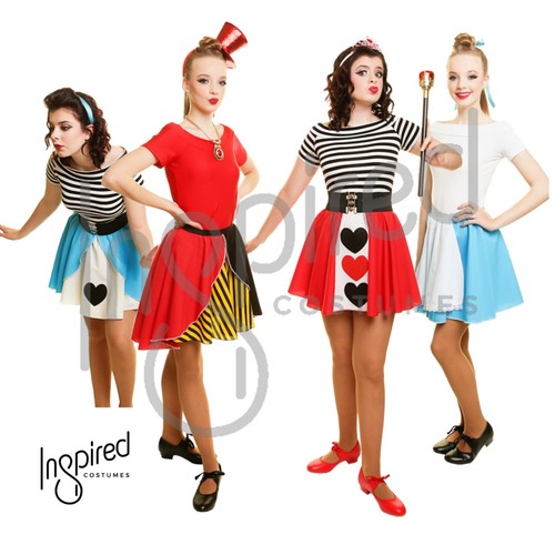 Girls skirt queen hearts - girls,