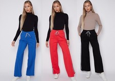 M&S Ladies Jogger Athleisure Wide Leg Stretch Trousers Jogging Bottoms