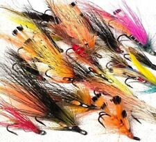 Salmon Fishing flies ASSORTED SELECTION single/double/treble various hooks & Qty