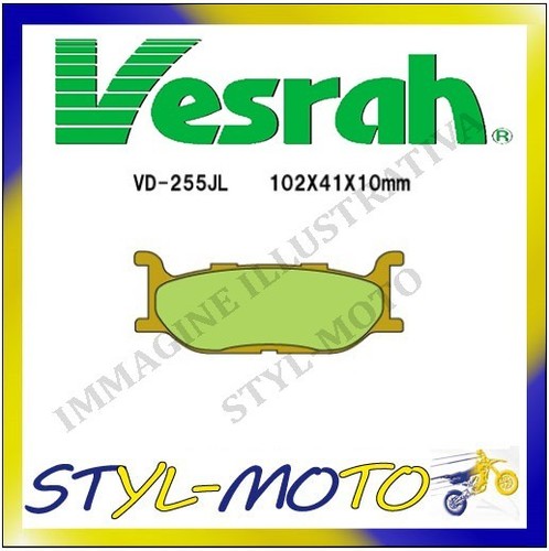 255jl brake pads sintered - vd-255jl,