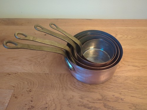 Vintage copper measuring - vintage, pan