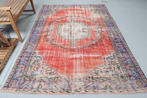 Vintage large rug 1x9 ft - large,